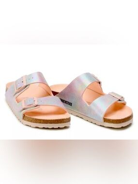Birkenstock Arizona vegan iridescent sandals
